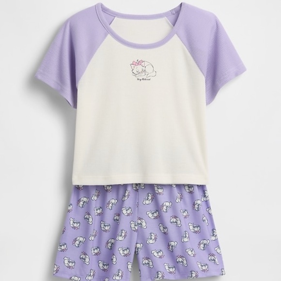 GAP Kids Pajama Set in Lavender and Cream - Picture 1 of 4
